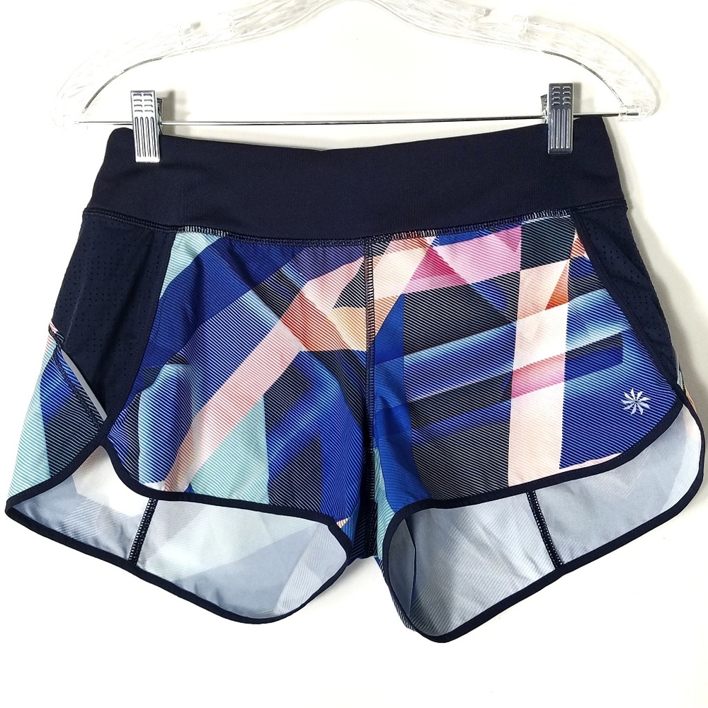Athleta | Running shorts with zipper back pocket